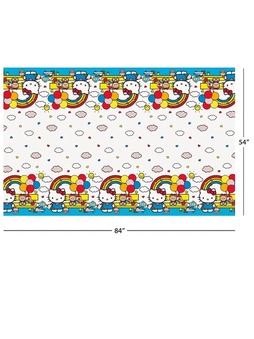 2 Pack Hello Kitty Tablecover Party Decoration - 54” x 84”